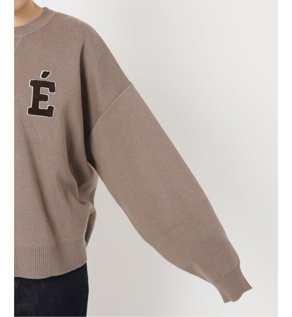 SLOBE IENA「《WEB限定カラー有り/追加》サガラ刺繍スウェットライクニット」|ニット・セーター|
