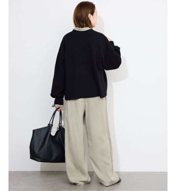 SLOBE IENA「《WEB限定カラー有り/追加》サガラ刺繍スウェットライクニット」|ニット・セーター|