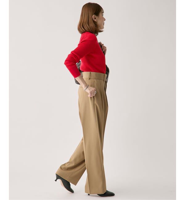 VERMEIL par iena「SLOWOOL Vネック プルオーバー」|ニット・セーター|