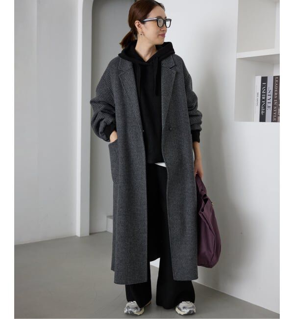 SLOBE IENA「《セットアップ対応可》エアリーワイドシルエットフーディー」|ニット・セーター|