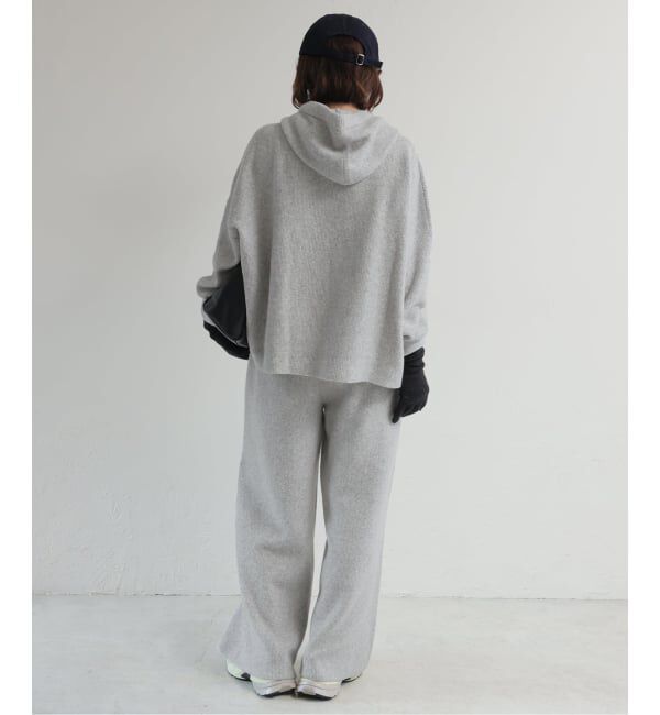 SLOBE IENA「《セットアップ対応可》エアリーワイドシルエットフーディー」|ニット・セーター|