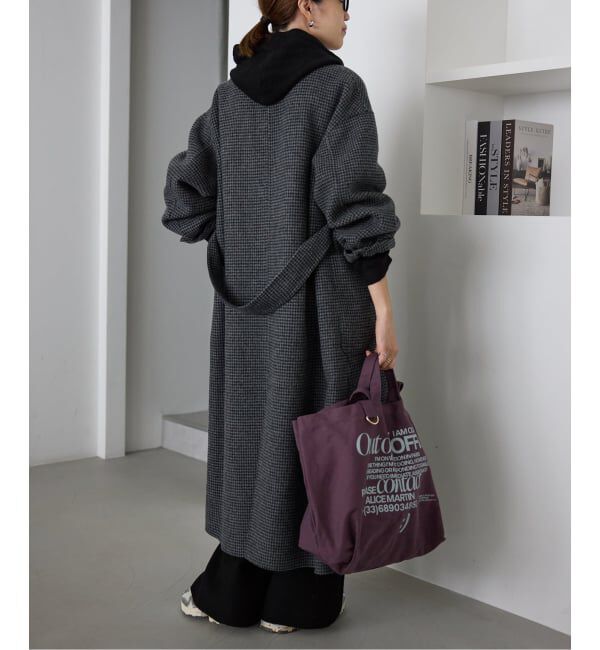 SLOBE IENA「《セットアップ対応可》エアリーワイドシルエットフーディー」|ニット・セーター|