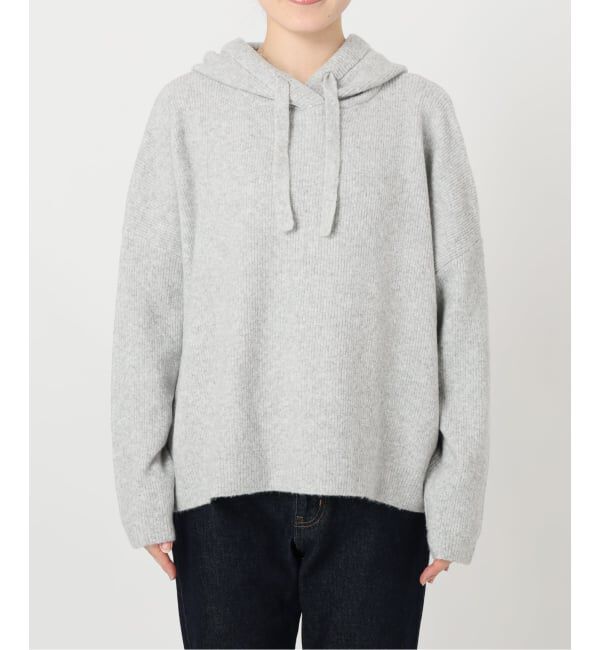 SLOBE IENA「《セットアップ対応可》エアリーワイドシルエットフーディー」|ニット・セーター|