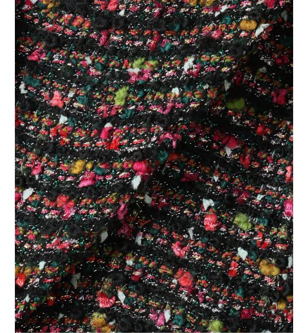 IENA「ファンシーツイードジャケット」|ノーカラージャケット|