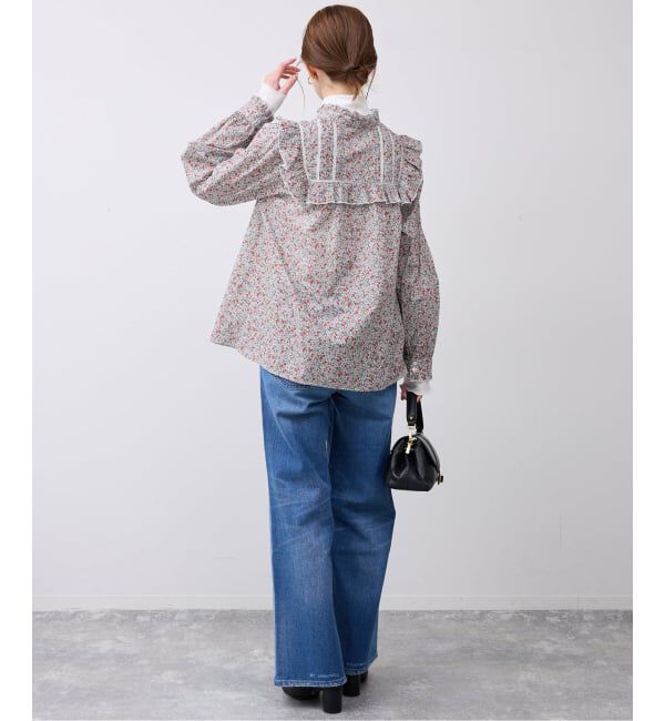 SLOBE IENA「Petit Flower フリルブラウス」|シャツ・ブラウス|