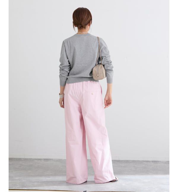 IENA「《予約》コットンキャンバスバックイージーパンツ」|その他|