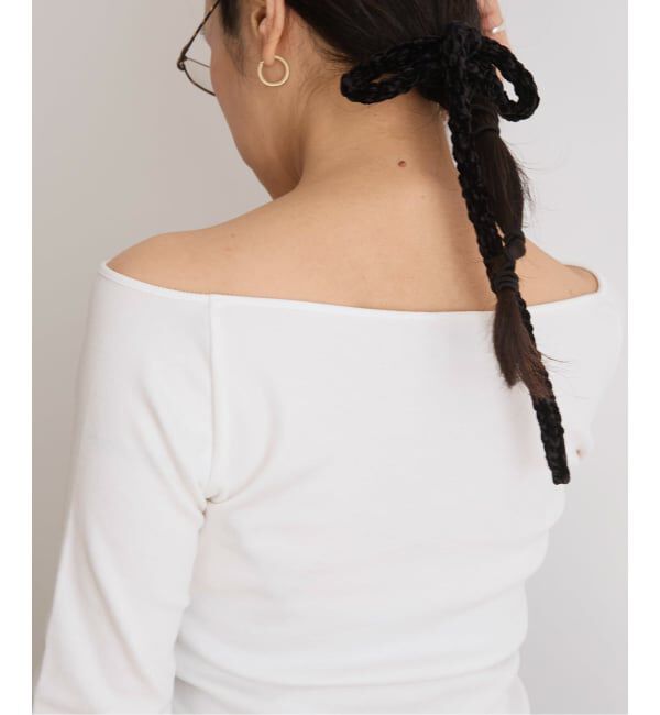 IENA LA BOUCLE「IENA LA BOUCLE コンパクトベアボートネックカット」|Tシャツ・カットソー|