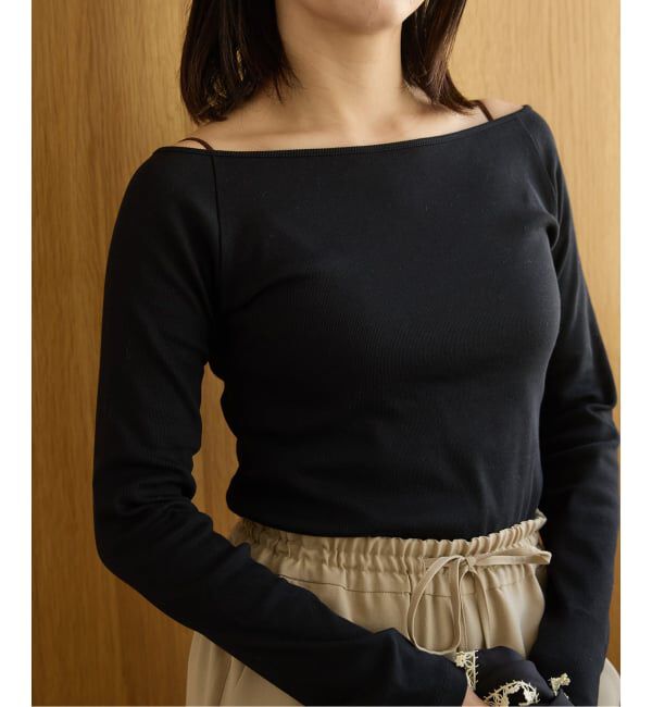 IENA LA BOUCLE「IENA LA BOUCLE コンパクトベアボートネックカット」|Tシャツ・カットソー|