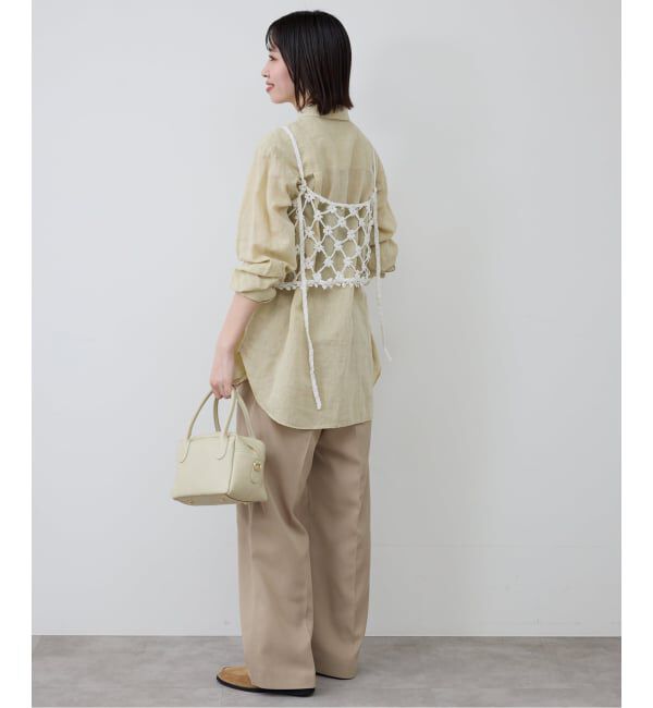 SLOBE IENA「《予約》コットンフラワークロシェビスチェ」|ニット・セーター|