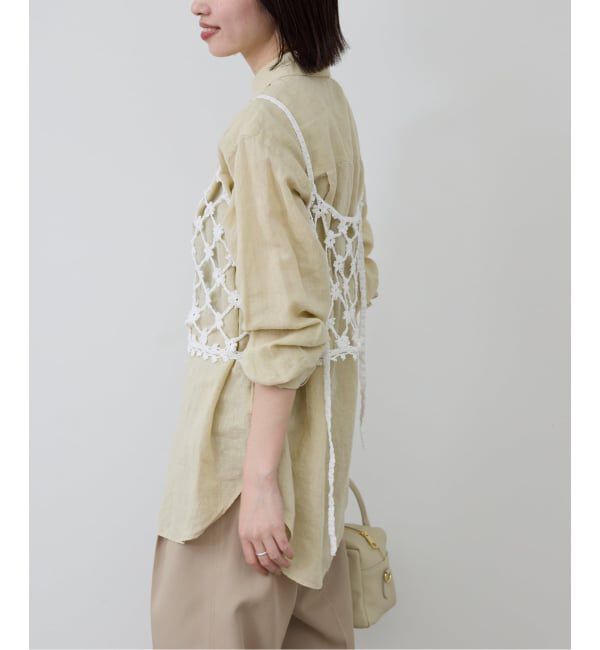 SLOBE IENA「《予約》コットンフラワークロシェビスチェ」|ニット・セーター|