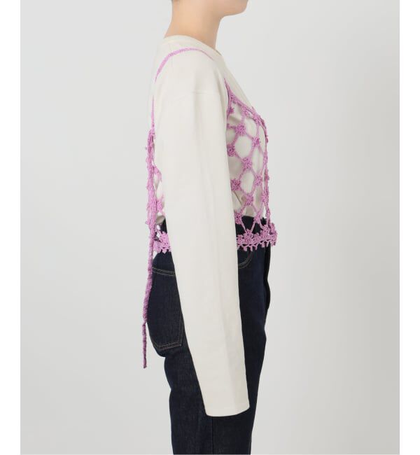 SLOBE IENA「《予約》コットンフラワークロシェビスチェ」|ニット・セーター|
