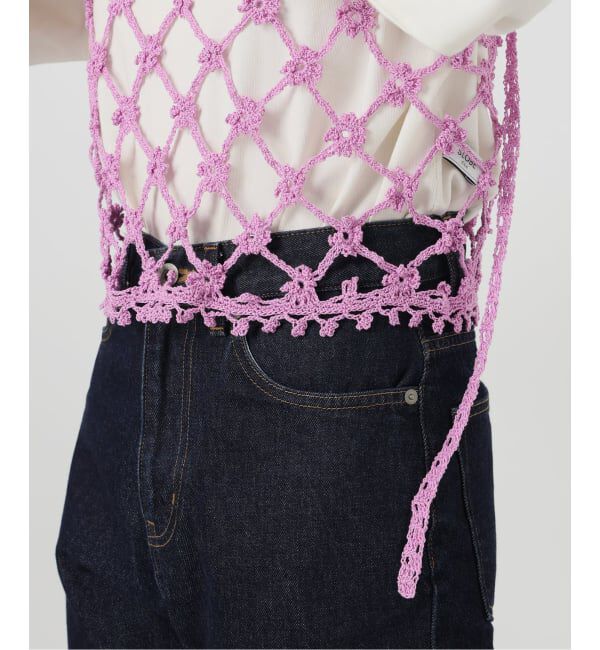 SLOBE IENA「《予約》コットンフラワークロシェビスチェ」|ニット・セーター|