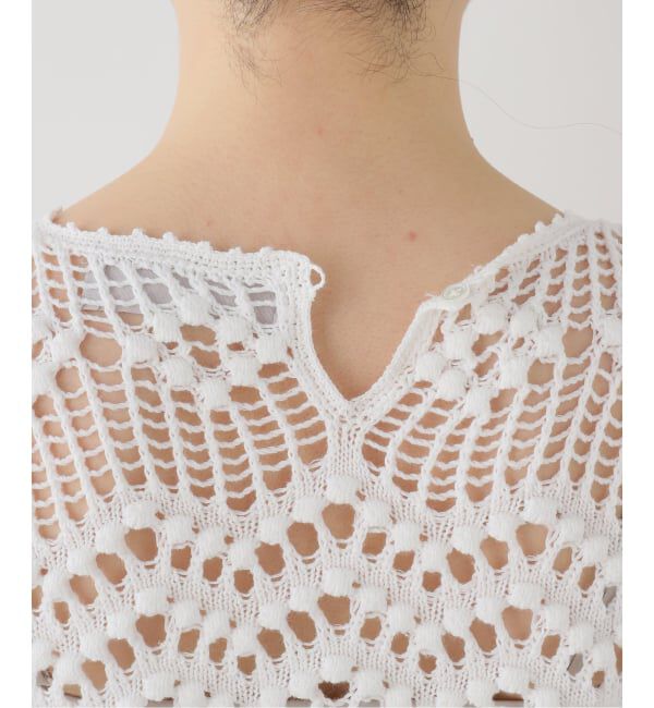 SLOBE IENA「IRONING/アイロニング crochet patterend ニット 03IR02041」|ニット・セーター|