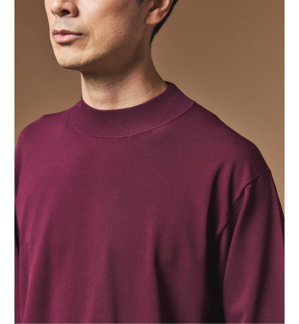 EDIFICE「&rdquo;MULTI FUNCTION&rdquo; モックネックニット」|ニット・セーター|ボルドー