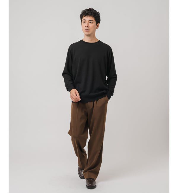 EDIFICE「14ゲージ ウール クルーネックニット」|ニット・セーター|