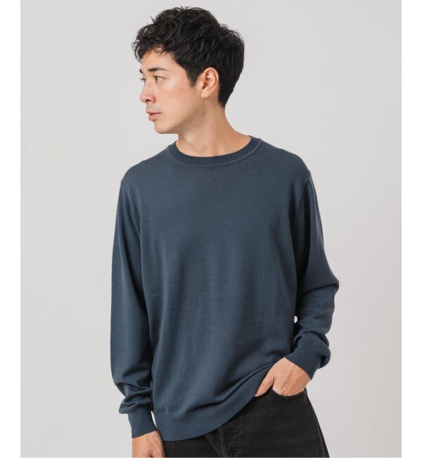 EDIFICE「14ゲージ ウール クルーネックニット」|ニット・セーター|