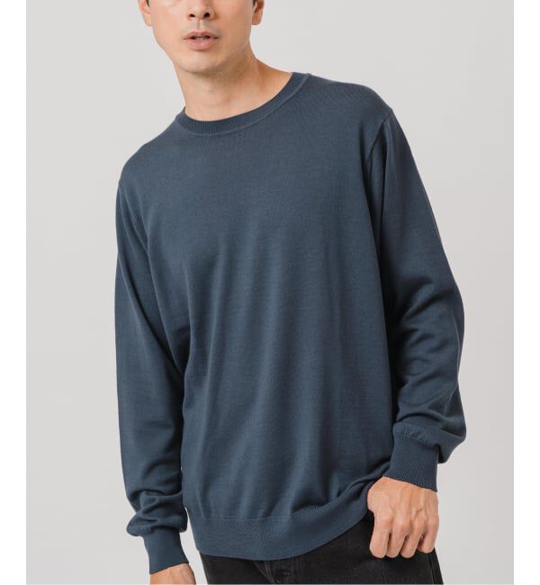 EDIFICE「14ゲージ ウール クルーネックニット」|ニット・セーター|