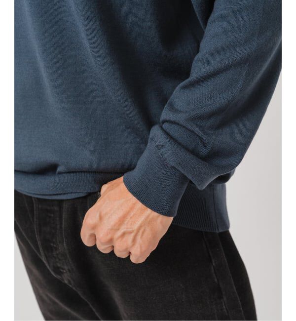 EDIFICE「14ゲージ ウール クルーネックニット」|ニット・セーター|