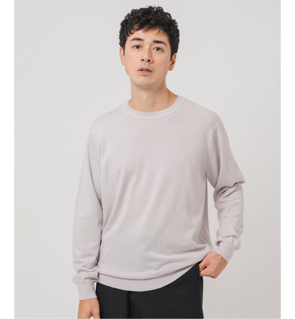 EDIFICE「14ゲージ ウール クルーネックニット」|ニット・セーター|