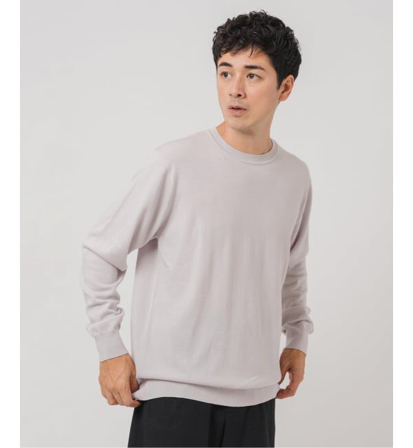 EDIFICE「14ゲージ ウール クルーネックニット」|ニット・セーター|