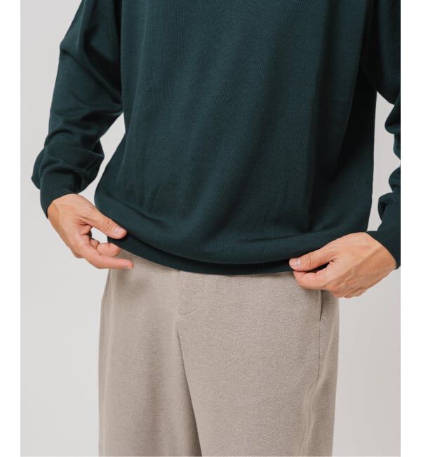 EDIFICE「14ゲージ ウール クルーネックニット」|ニット・セーター|