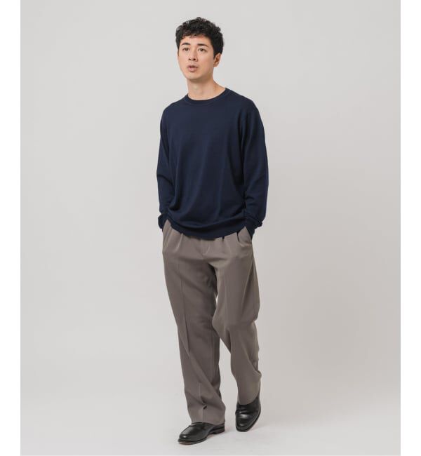 EDIFICE「14ゲージ ウール クルーネックニット」|ニット・セーター|