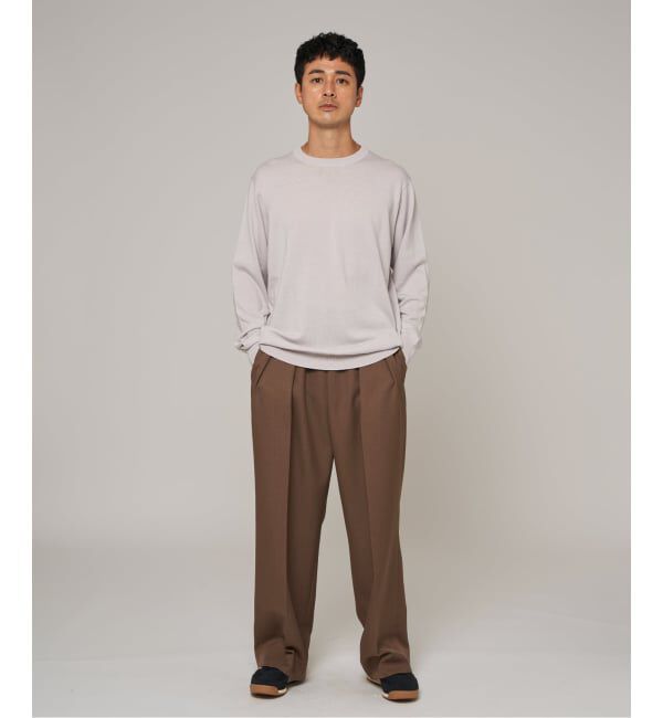 EDIFICE「14ゲージ ウール クルーネックニット」|ニット・セーター|