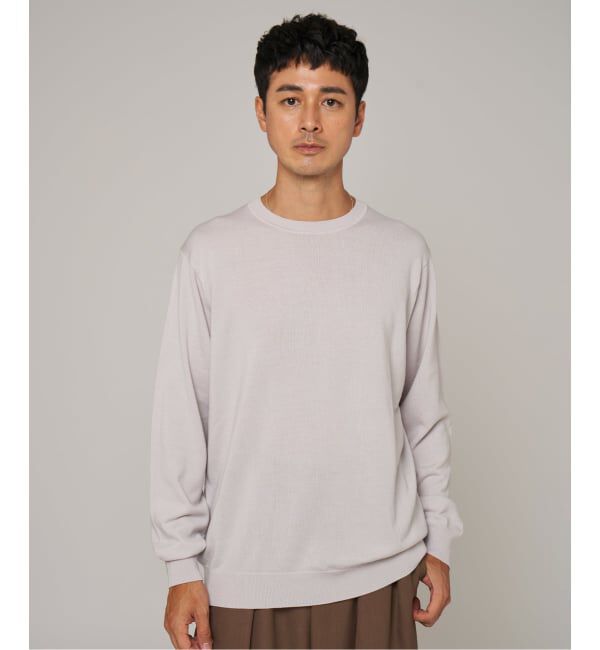 EDIFICE「14ゲージ ウール クルーネックニット」|ニット・セーター|