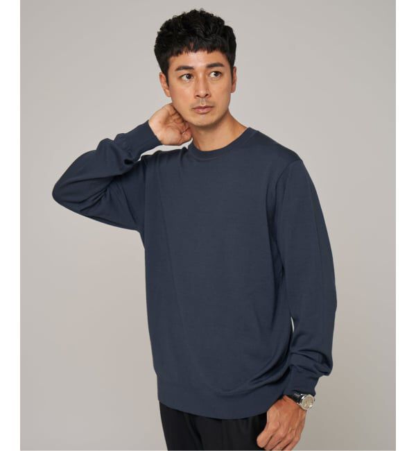 EDIFICE「14ゲージ ウール クルーネックニット」|ニット・セーター|