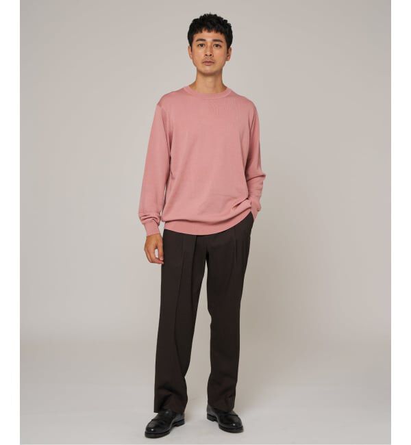 EDIFICE「14ゲージ ウール クルーネックニット」|ニット・セーター|