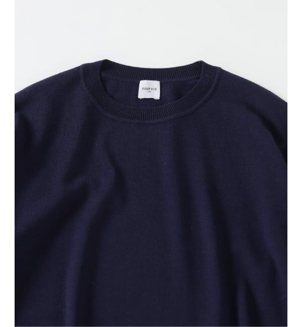 EDIFICE「14ゲージ ウール クルーネックニット」|ニット・セーター|