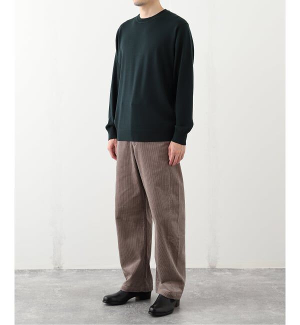 EDIFICE「14ゲージ ウール クルーネックニット」|ニット・セーター|