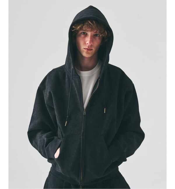 417 EDIFICE「スプレーダンボール ジップパーカー」|パーカー|