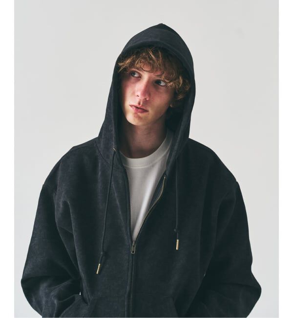 417 EDIFICE「スプレーダンボール ジップパーカー」|パーカー|