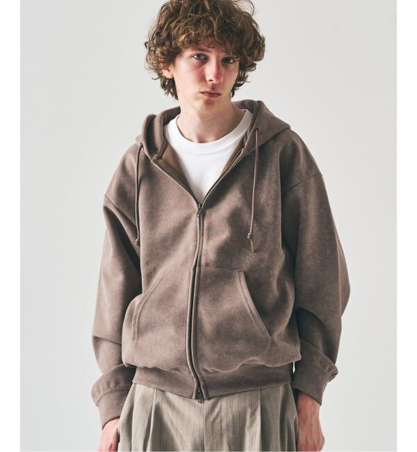 417 EDIFICE「スプレーダンボール ジップパーカー」|パーカー|