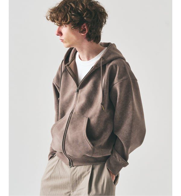 417 EDIFICE「スプレーダンボール ジップパーカー」|パーカー|