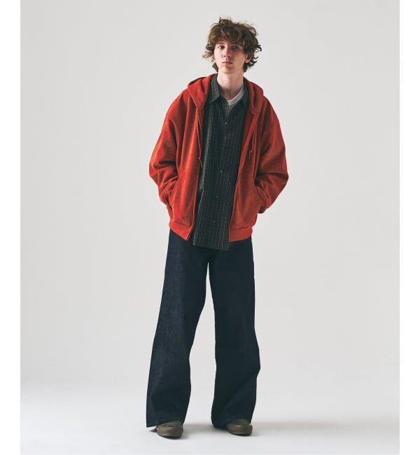 417 EDIFICE「スプレーダンボール ジップパーカー」|パーカー|