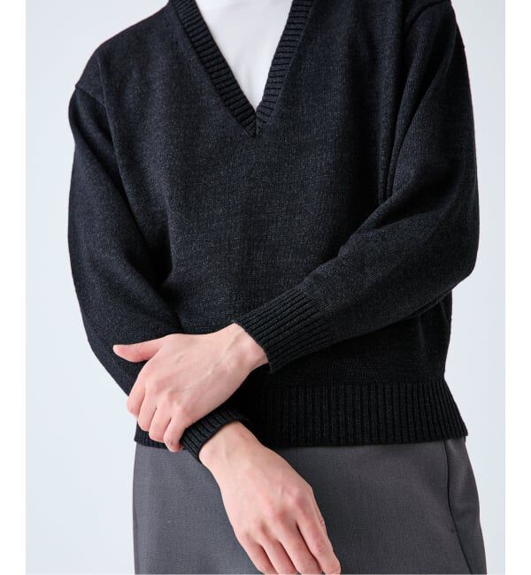 EDIFICE「WASHI/WOOL DEEP V ネックニット」|ニット・セーター|