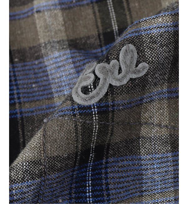PULP「ERL / イーアールエル UNISEX GREY CHECK SHIRT WOVEN」|シャツ・ブラウス|