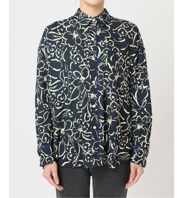 JOURNAL STANDARD relume「ラインフラワーオーバーサイズシャツ」|シャツ・ブラウス|