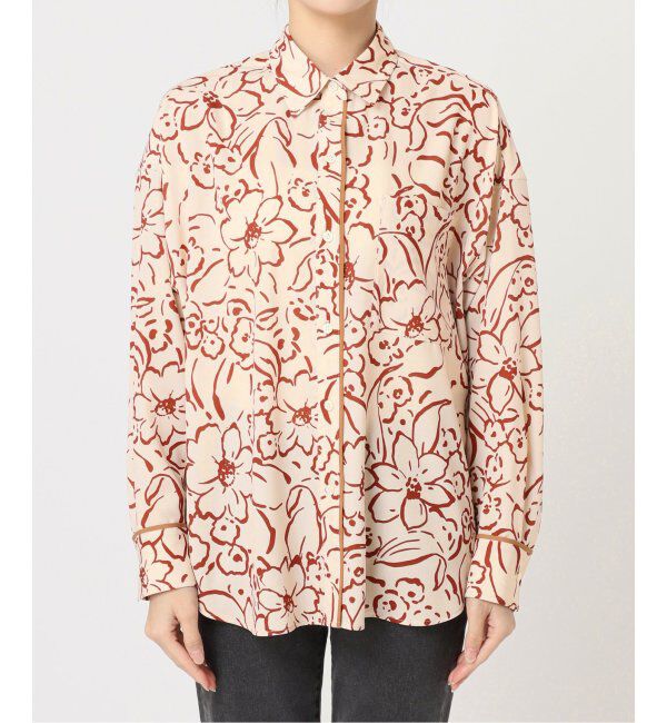 JOURNAL STANDARD relume「ラインフラワーオーバーサイズシャツ」|シャツ・ブラウス|