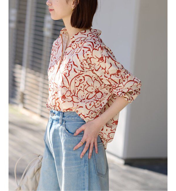 JOURNAL STANDARD relume「ラインフラワーオーバーサイズシャツ」|シャツ・ブラウス|
