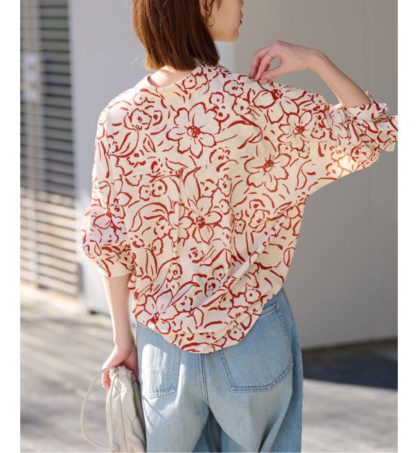JOURNAL STANDARD relume「ラインフラワーオーバーサイズシャツ」|シャツ・ブラウス|