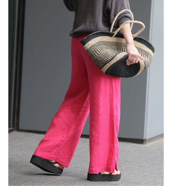 JOURNAL STANDARD relume「《WEB限定追加3》麻スリットイージーパンツ」|その他|