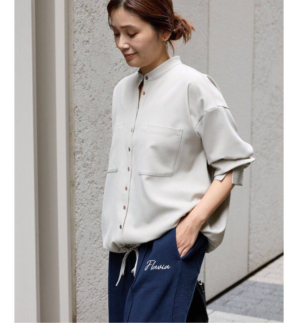 JOURNAL STANDARD「ウーリッシュツイルタックボリュームシャツ」|シャツ・ブラウス|ナチュラル