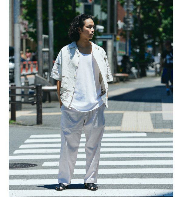 JOURNAL STANDARD relume「リネンブレンド 1タック &rdquo;レイジー&rdquo; パンツ」|スラックス|