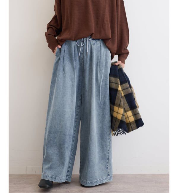 JOURNAL STANDARD relume「《追加2》C/R デニムワイドギャザー」|デニム|