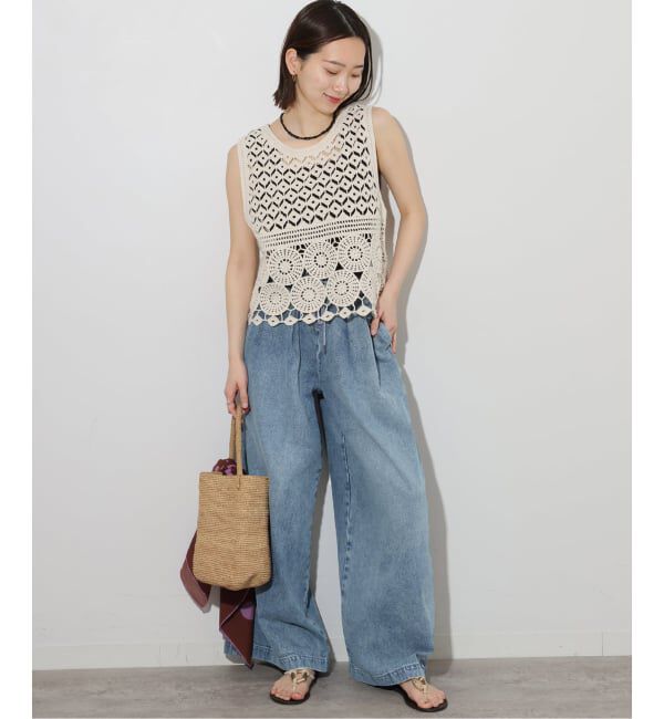 JOURNAL STANDARD relume「《追加2》C/R デニムワイドギャザー」|デニム|