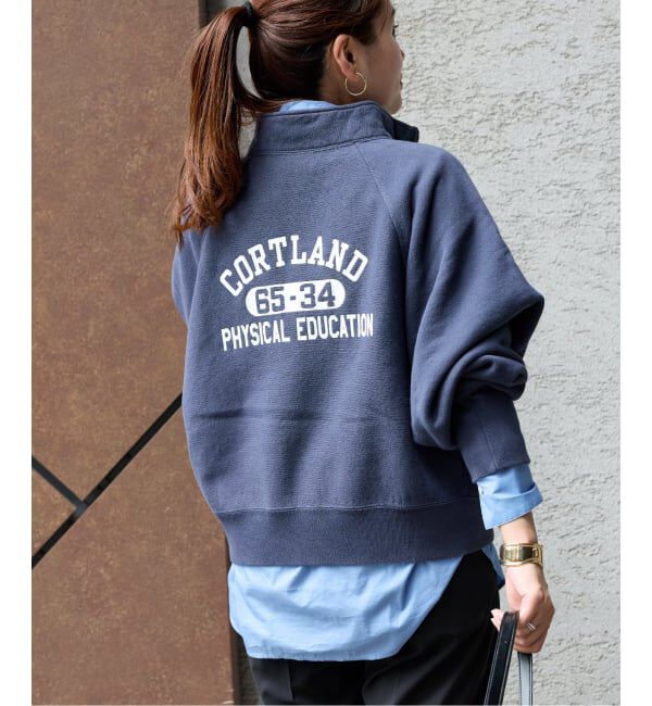 JOURNAL STANDARD「別注【CHAMPION/チャンピオン】for JS ハーフジップスウェット」|スウェット・ジャージ|ネイビー