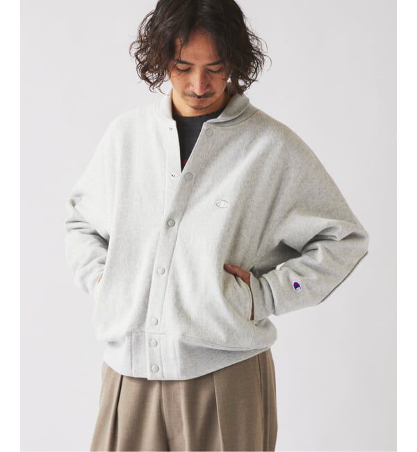 JOURNAL STANDARD relume「CHAMPION / チャンピオン 別注 R/W エルボーパッチ スナップ カーディガン」|カーディガン|